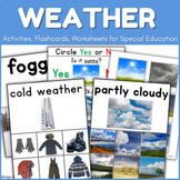 Weather Vocabulary Picture Cards Activities Worksheets Spe