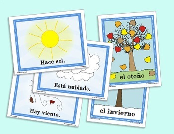 Weather Activities For Kids Spanish Seasons Temperature 2 Weather Minibooks