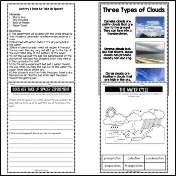 weather activities for second grade by all about