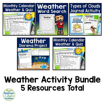 Weather Activity Bundle: 5 Resources at a 30% Off Savings! | TPT