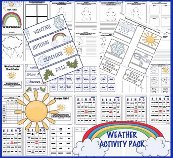 Weather Activity Pack by The Lesson Plan Diva | Teachers Pay Teachers