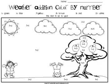 weather addition color by number by mandi moore tpt
