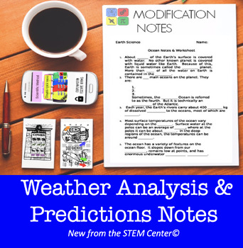 Preview of Weather Analysis NOTES for 504 & IEP's