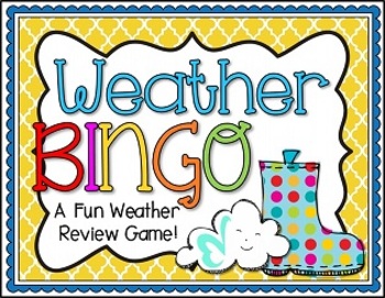 Preview of Weather BINGO Review Game!