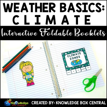 Preview of Weather Basics: Climate Interactive Foldable Booklets