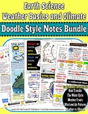 Weather Basics and Climate Unit Bundle (Doodle style notes