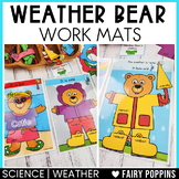 Weather Bear Activity Mats | Paper Doll, Weather Activities