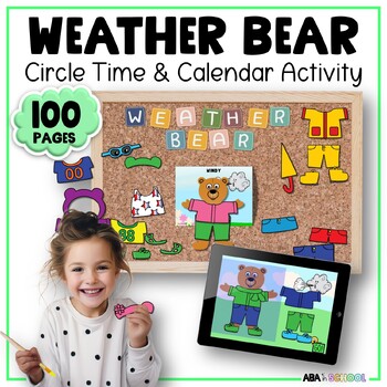 Preview of Weather Bear for Bulletin Board Circle Time