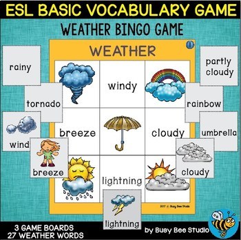 weather bingo cards free