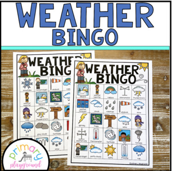 Preview of Weather Bingo