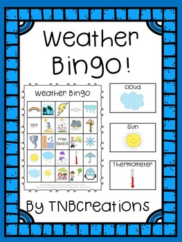 Preview of Weather Bingo Game