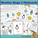 Weather Bingo Game, Flash Cards and Write Around the Room 