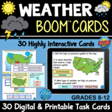 Weather Boom Cards - Air Pressure, Masses, Fronts, and Wea