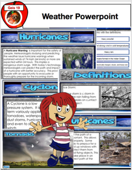 Preview of Weather Bundle - Powerpoint, SMARTboard File and PDF File 100+ Slides and Pages