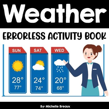 Preview of Weather Busy Book- Errorless Activity Binder for Special Education