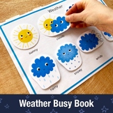 Weather Busy Book Page, I Know My Weather Matching Workshe