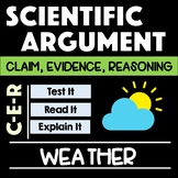 Weather CER with Claim Evidence Reasoning MS-ESS2-5
