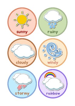 weather symbols for kids worksheets