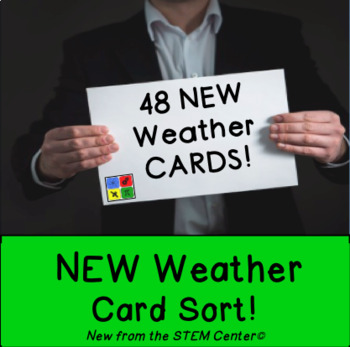 Preview of Weather Card Sort - Distance Learning Friendly