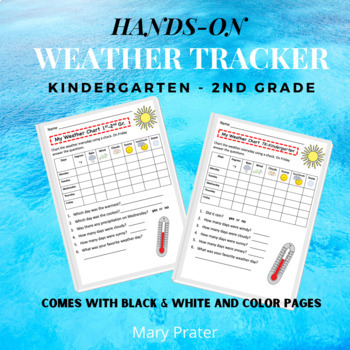 Preview of Weather Chart Printable K-2nd