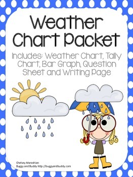 Preview of Weather Chart Packet with Graphs and Writing