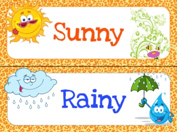 printable weather chart for kindergarten