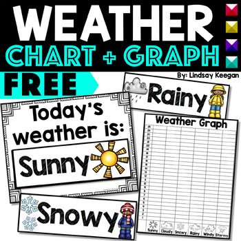 Preview of Weather Chart and Graph FREEBIE!