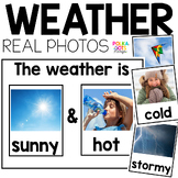 Weather Chart and Graphs with Real Pictures for Calendar Math