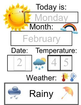 Weather Charts and Graphing Worksheets by Debbie Madson | TpT