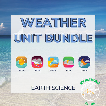 Preview of Weather and Climate Earth Science Google Slides & Printable Curriculum Bundle