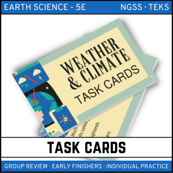 Preview of Weather & Climate Task Cards