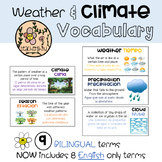 Weather & Climate | Science Word Wall | BILINGUAL Resource