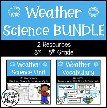 Preview of Weather, Climate & The Water Cycle Science Bundle