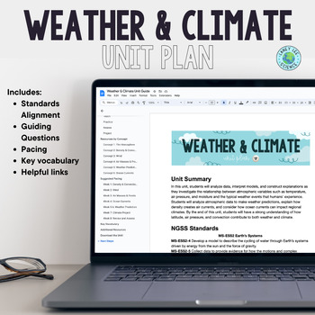 Preview of Weather & Climate Unit Plan