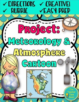 Preview of Weather & Climate Creative Writing Cartoon Project Earth Science Unit