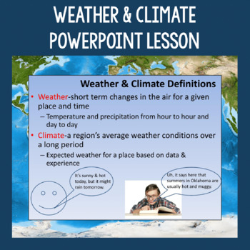 Preview of Weather, Climate, and Natural Disasters PowerPoint Slides