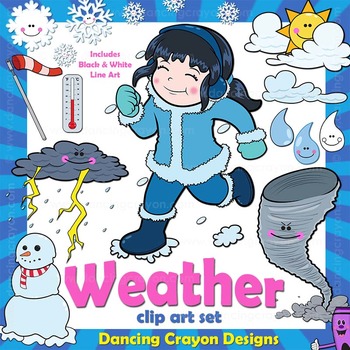 Preview of Weather Clip Art | Seasons Clip Art Kids