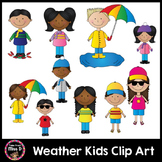 Weather Kids Clip Art