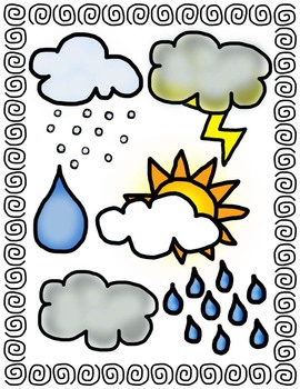 Preview of Weather Clip Art Bundle (personal and commercial use)