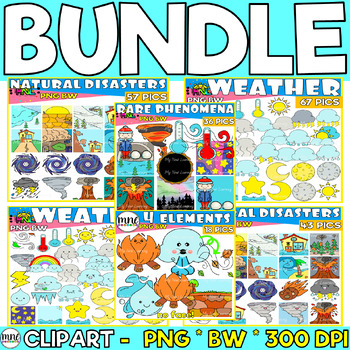 Preview of Weather And Climate Elements Mega Clip Art BUNDLE