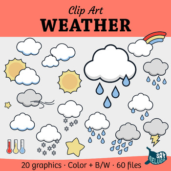 Preview of Weather Clip Art Pack