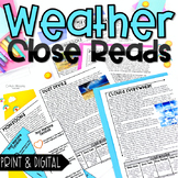 Weather Close Reading Passages