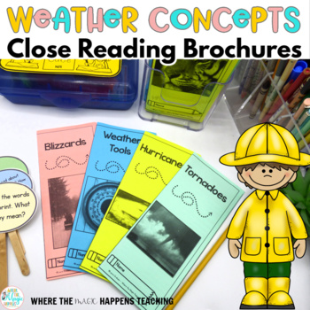 Preview of Weather Close Reading Passages - Reading Comprehension
