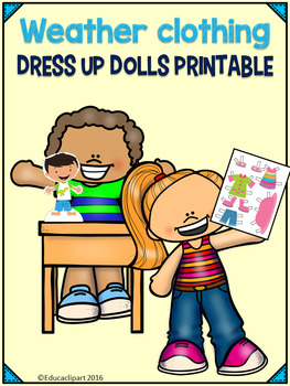 Preview of Weather Clothing Dress me Dolls