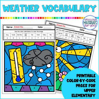 Preview of Weather | Color By Code