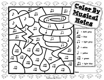 weather color by music activity fun packet pdf worksheet collection