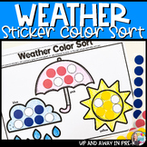 Weather Color Sorting Activities - Fine Motor - Preschool 