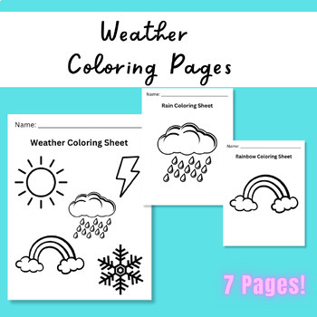Preview of Weather Coloring Pages