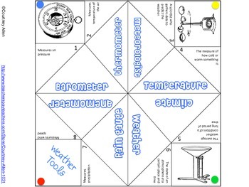 Preview of Weather Cootie Catchers