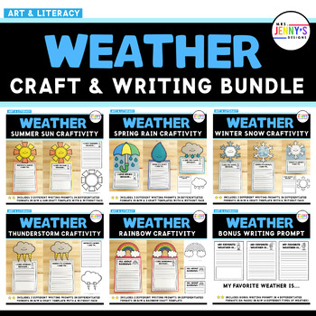 Preview of Weather Craft and Writing Activities Bundle